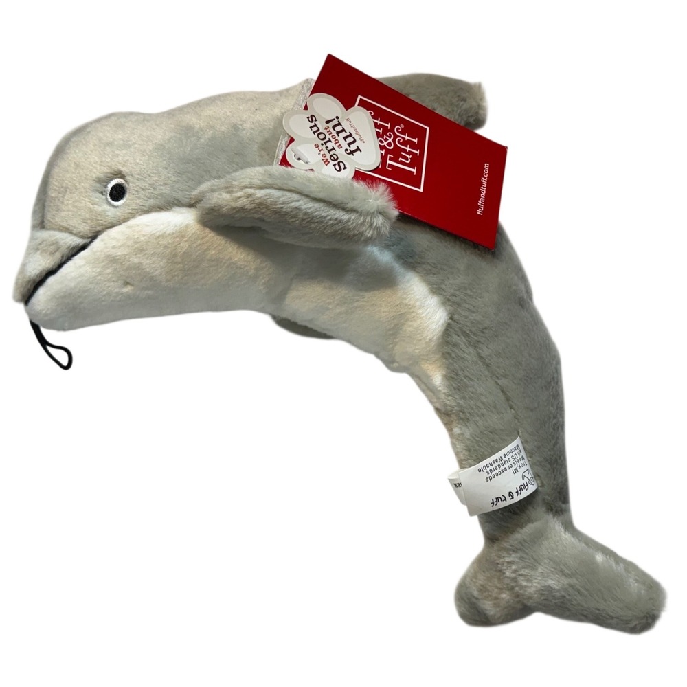 Discontinued Fluff & Tuff Danny Dolphin Dog Toy Durable Tuffweb Mesh NEVER USED